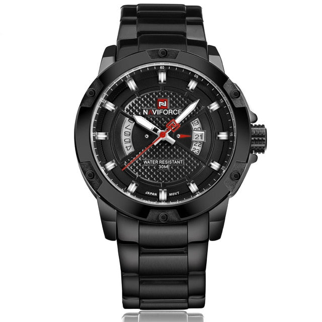 NAVIFORCE Top Luxury Brand Men Full Steel Watches