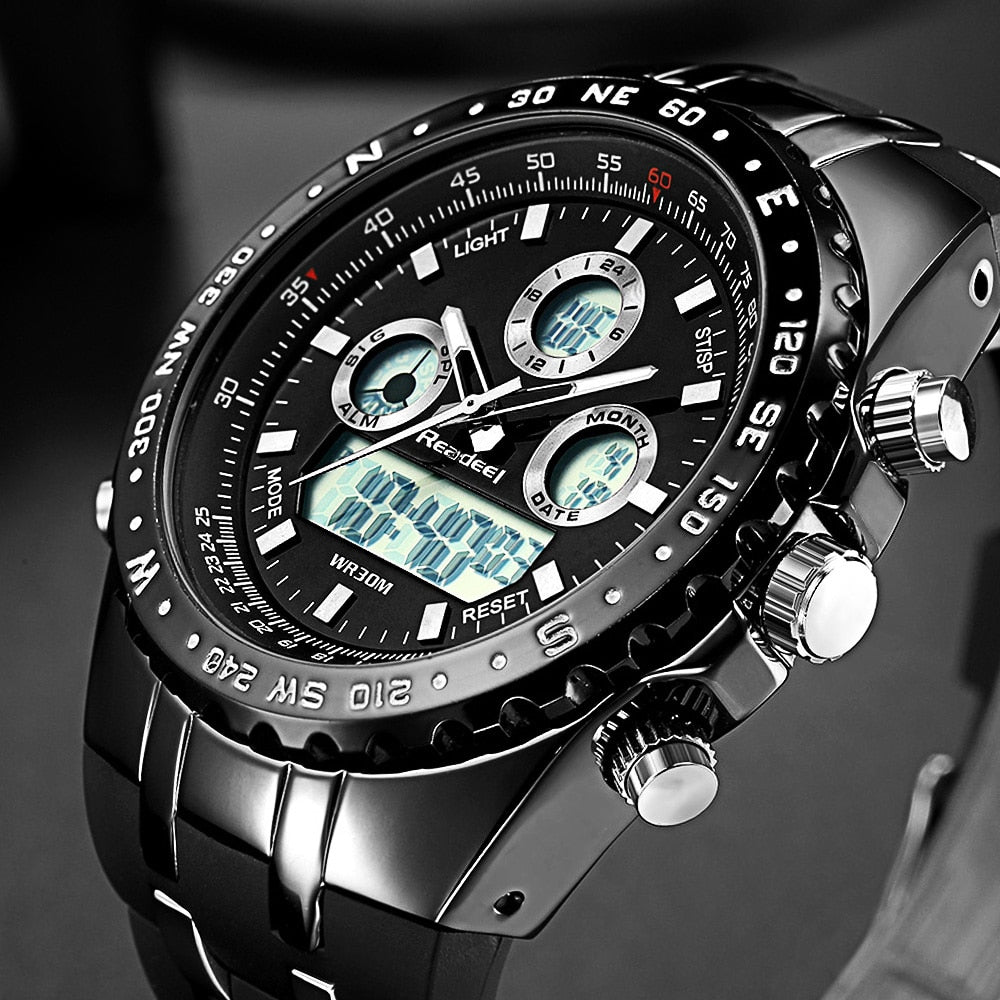 Readeel Top Brand Sport Quartz Wrist Watch Men