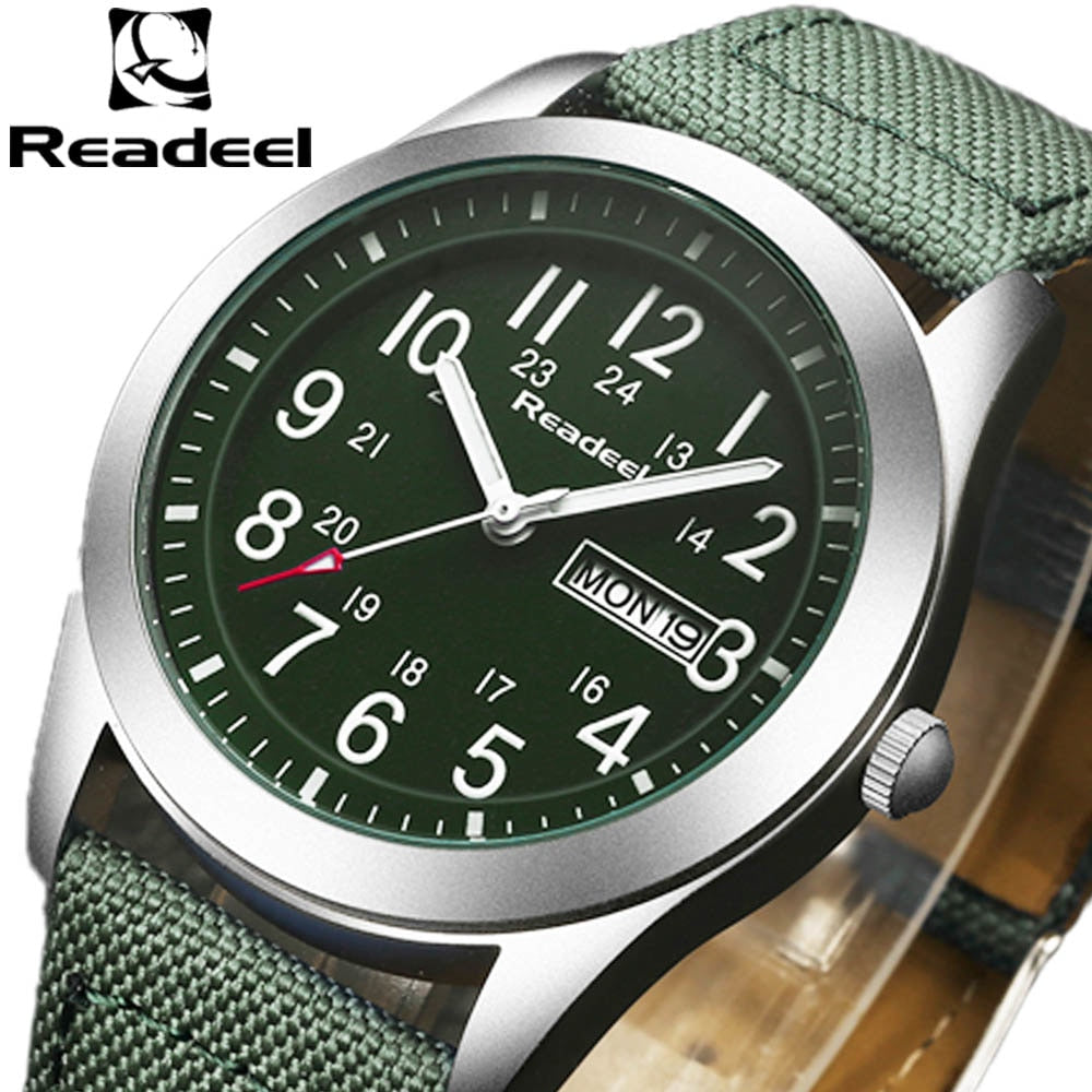 Readeel Luxury Brand Military Watch Men